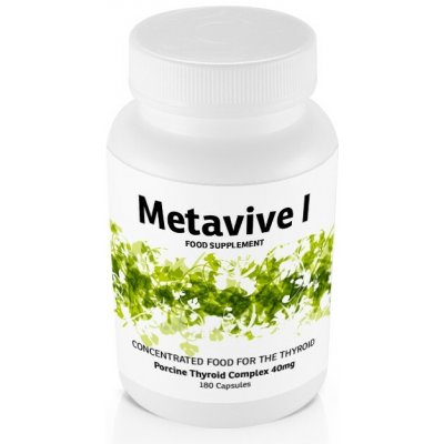 Metavive I komplex prasečí štítné žlázy 40 mg 180 tobolek – Hledejceny.cz