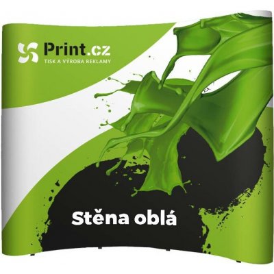 Print.cz Prezentační POP UP stěna Impact oblá 254x222 cm – Sleviste.cz