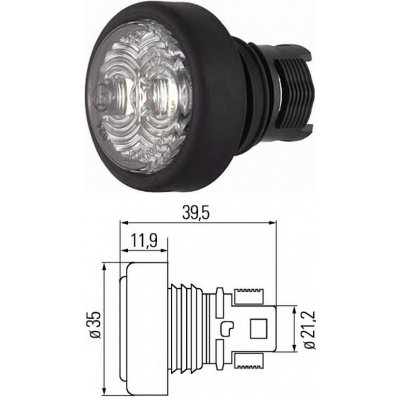 Svítilna poziční e4-11371 kogel 2xled bílá 0031592_A, , , – Hledejceny.cz