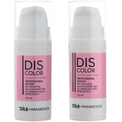 Zola Discolor systém na odstranění barvy z obočí emulsion 1+2 2 × 10 ml – Hledejceny.cz