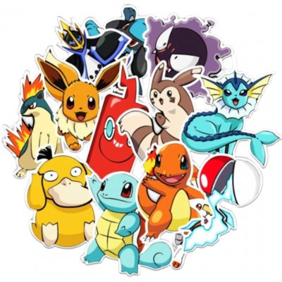 Samolepky s různým motivem Pokémon Mix Pokémon World – Zbozi.Blesk.cz