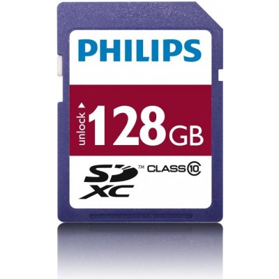 Philips SDXC Class 10 128 GB M12SD55B/00 – Zboží Mobilmania