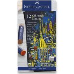 Olejové pastely Faber-Castell Metallic 12 barev – Zboží Dáma