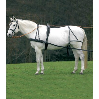 STAR Poprsní postroj černý X chladnokrevník – Zboží Dáma