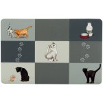 Trixie Patchwork Cat podložka pod misku, 44 x 28 cm – Zboží Dáma