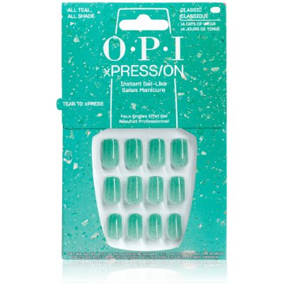 OPI Make ‘Em Jelly! XPRESS/ON umělé nehty All Teal, All Shade 30 ks – Zboží Dáma