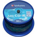 Verbatim CD-R 700MB 52x, AZO, spindle, 50ks (43351)