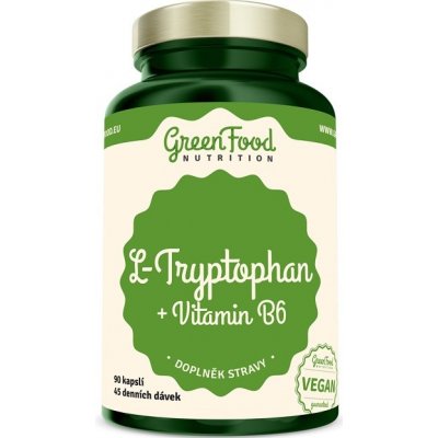 GreenFood L-Tryptophan + Vitamin B6 90 tablet – Sleviste.cz