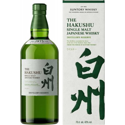 Suntory Hakushu Single Malt Distillers Reserve 43% 0,7 l (karton) – Hledejceny.cz