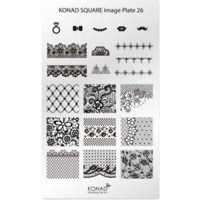 Konad Pečiatkovacia doštička Square 28 – Zboží Dáma