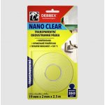 Den Braven Transparentní oboustranná páska Nano clear Debbex 19 x 2 mm x 2,5 m – Sleviste.cz