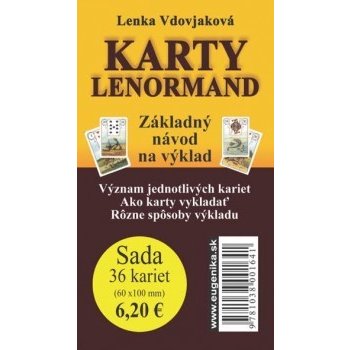 Karty - Lenormand karty + brožúrka Vdovjaková Lenka