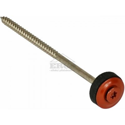 ERGO Vrut s kloboučkovou hlavou TORX 25 - 5 x 115 mm - cihlově červená – Hledejceny.cz