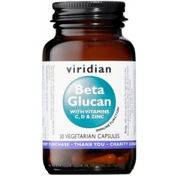 Viridian Beta Glucan 30 kapslí