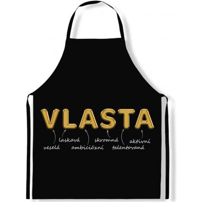 Impar Zástěra Ženská jména Gold Vlasta – Hledejceny.cz