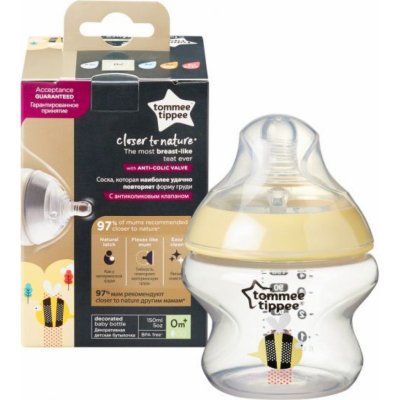Tommee Tippee kojenecká láhev antikoliková Advanced tyrkysová s obrázkem 150 ml – Zboží Dáma