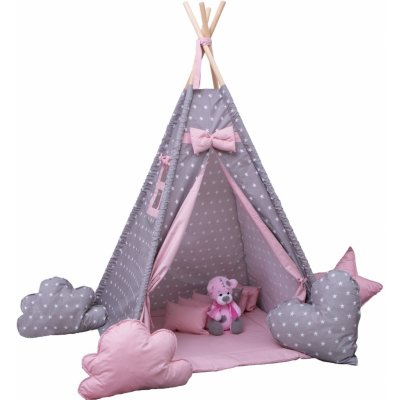 BabyTýpka Teepee Stars pink – Sleviste.cz