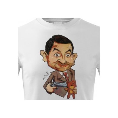 Tričko Mr. Bean se zlobí S Bílá