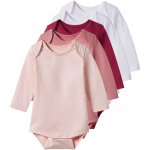 Lupilu Dětské body s BIO bavlnou 5kusů červená růžová bílá – Zbozi.Blesk.cz