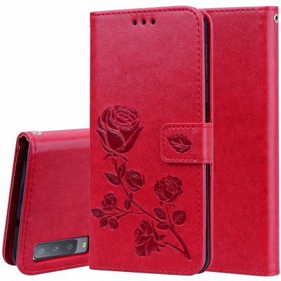 VSECHNONAMOBIL ART Peňaženkový kryt Samsung Galaxy A7 2018 (A750) ROSE červený 13769 – Zboží Živě