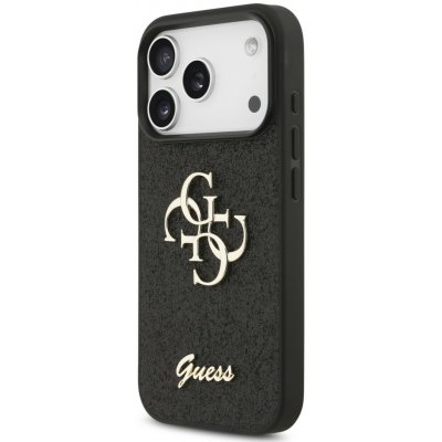 Guess PU Fixed Glitter 4G Metal Logo pro Apple iPhone 17 Pro, černá – Hledejceny.cz