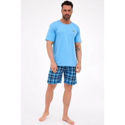 Cornette pánské pyžamo Ready 2 světle modrá – Hledejceny.cz