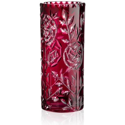 Bohemia Crystal Broušená váza Růže 305mm – Hledejceny.cz