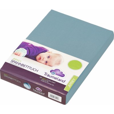 TRÄUMELAND prostěradlo jersey 40x90 ozeanblau – Zboží Mobilmania