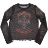 Dámské tričko s potiskem Guns N' Roses Ladies Long Sleeve T-shirt Appetite For Destruction mesh