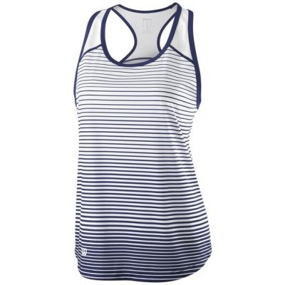 Wilson dětské tenisové tílko Team Striped Tank dark blue – Zboží Mobilmania
