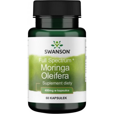 Swanson Moringa Oleifera Moringa Olejodárná 400 mg 60 kapslí