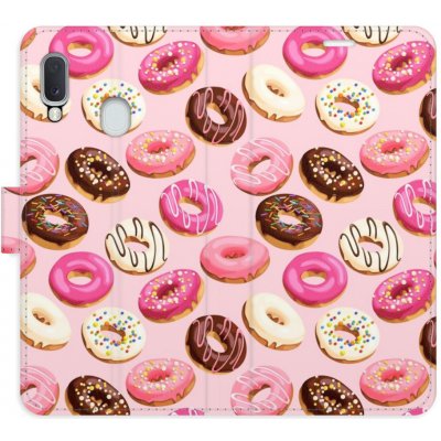 Pouzdro iSaprio Flip s kapsičkami na karty - Donuts Pattern 03 Samsung Galaxy A20e
