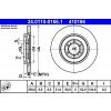 Brzdový kotouč Brzdový kotouč ATE 24.0110-0166.1