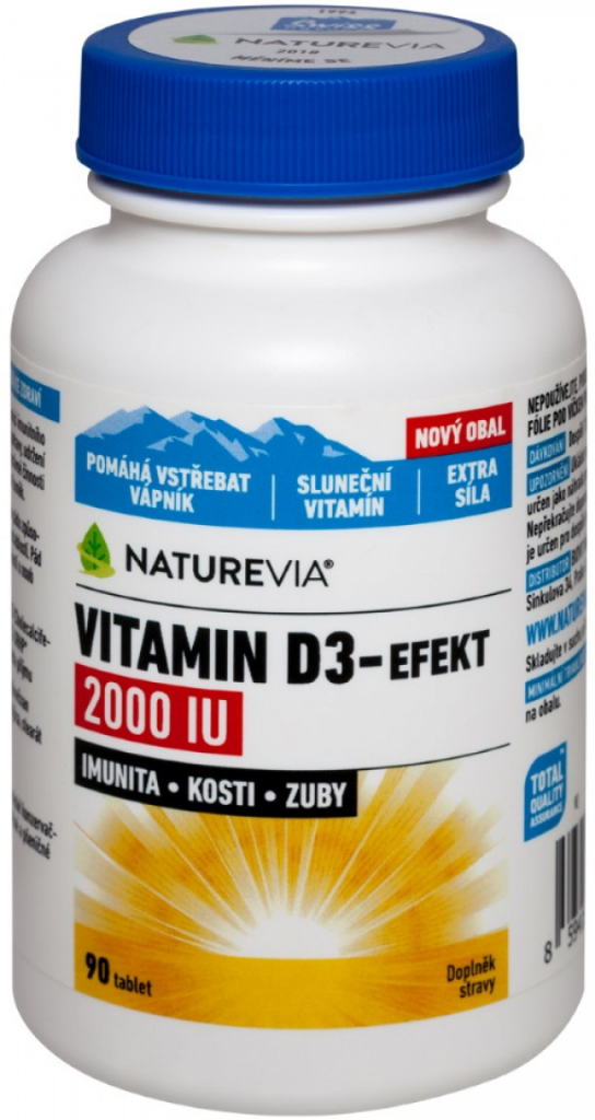 Swiss VITAMIN D3EFEKT 2000 IU 180 tablet od 349 Kč Heureka.cz