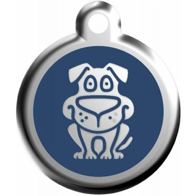 Red Dingo známka Dog Navy Pes modrý L 37 mm – Zboží Mobilmania