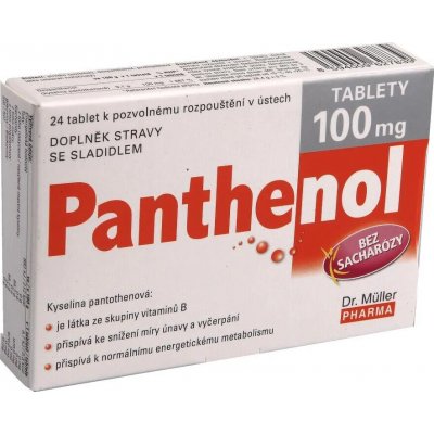 Panthenol tablety Dr.Müller tablet 24 x 100 mg – Hledejceny.cz