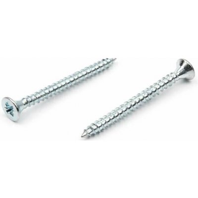 Páskovaný vrut do dřeva 4x30 mm, PZ, zinek bílý, zápustná hlava – Hledejceny.cz