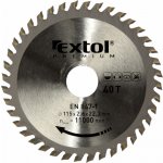 EXTOL PREMIUM pilový kotouč s SK plátky, 115x1,3x22,2mm, 40T, šířka SK plátků 2,6mm – Hledejceny.cz