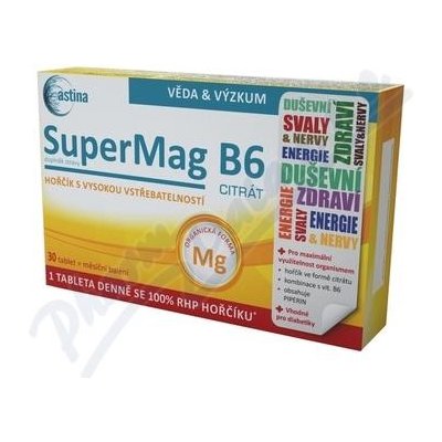 Astina SuperMag B6 citrát 30 tablet