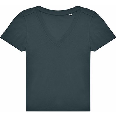 B&C tričko s výstřihem Modrošedá – Sleviste.cz