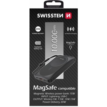 Swissten MagSafe compatible 10000 mAh