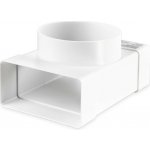 VENTS odbočka plastová T kus 90° přechod kruhové-ploché potrubí 100 mm 55 x 110 – Zboží Mobilmania