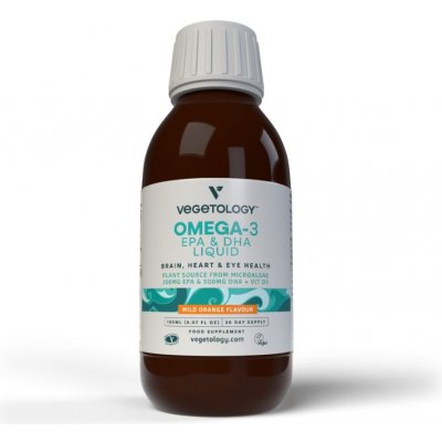 Vegetology Opti3 Liquid. Omega 3 EPA a DHA s vitamínem D 150 ml