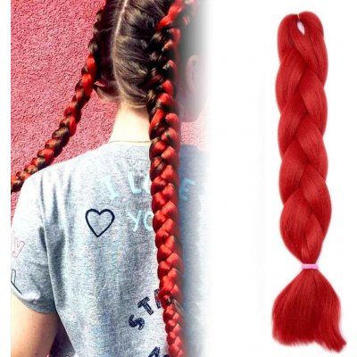 Vlasový příčesek červený – Zboží Dáma