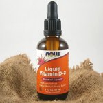 NOW Foods Tekutý vitamin D3 400 IU ve 4 kapkách 59 ml – Hledejceny.cz
