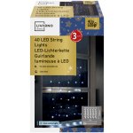 LIVARNO home Světelný LED závěs 40 LED kulový světelný řetěz studená bílá – Hledejceny.cz