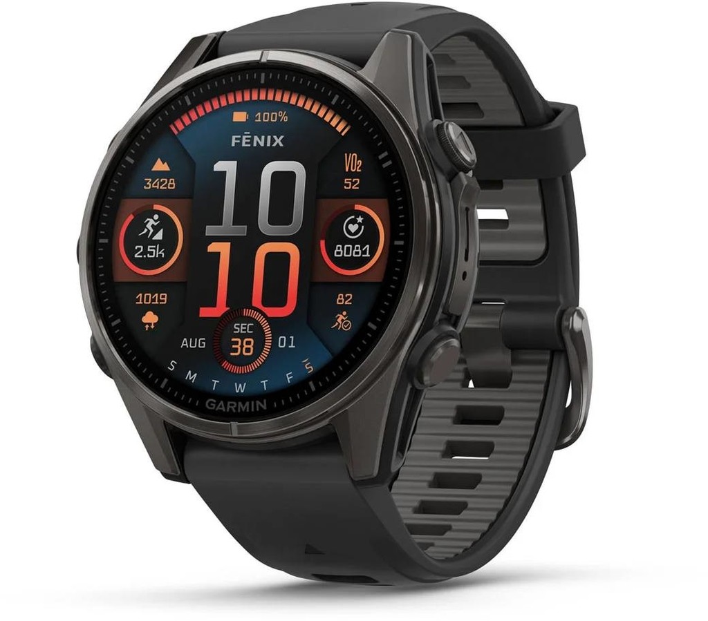 Garmin Fenix 8 AMOLED 43mm Sapphire Carbon Gray Titanium/Black 010-02903-21 na Heureka.cz