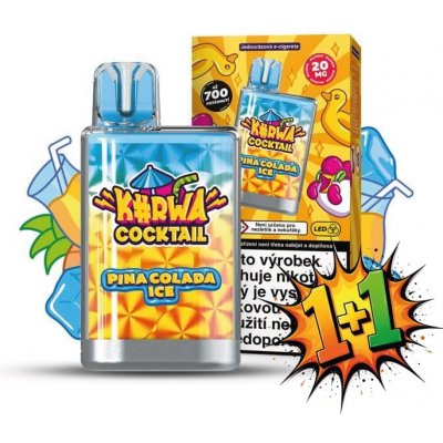 Kurwa Cocktail Pina Colada Ice 20 mg 700 potáhnutí – Zboží Dáma