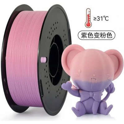 Kingroon PLA Temperature Changing 1,7a5 mm 1kg Fialová/Růžová – Zboží Živě