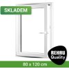 Okno SKLADOVÁ-OKNA.cz REHAU Smartline+, otvíravo-sklopné levé 800 x 1200